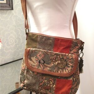SakRoots Bohemian Patchwork Crossbody Bag